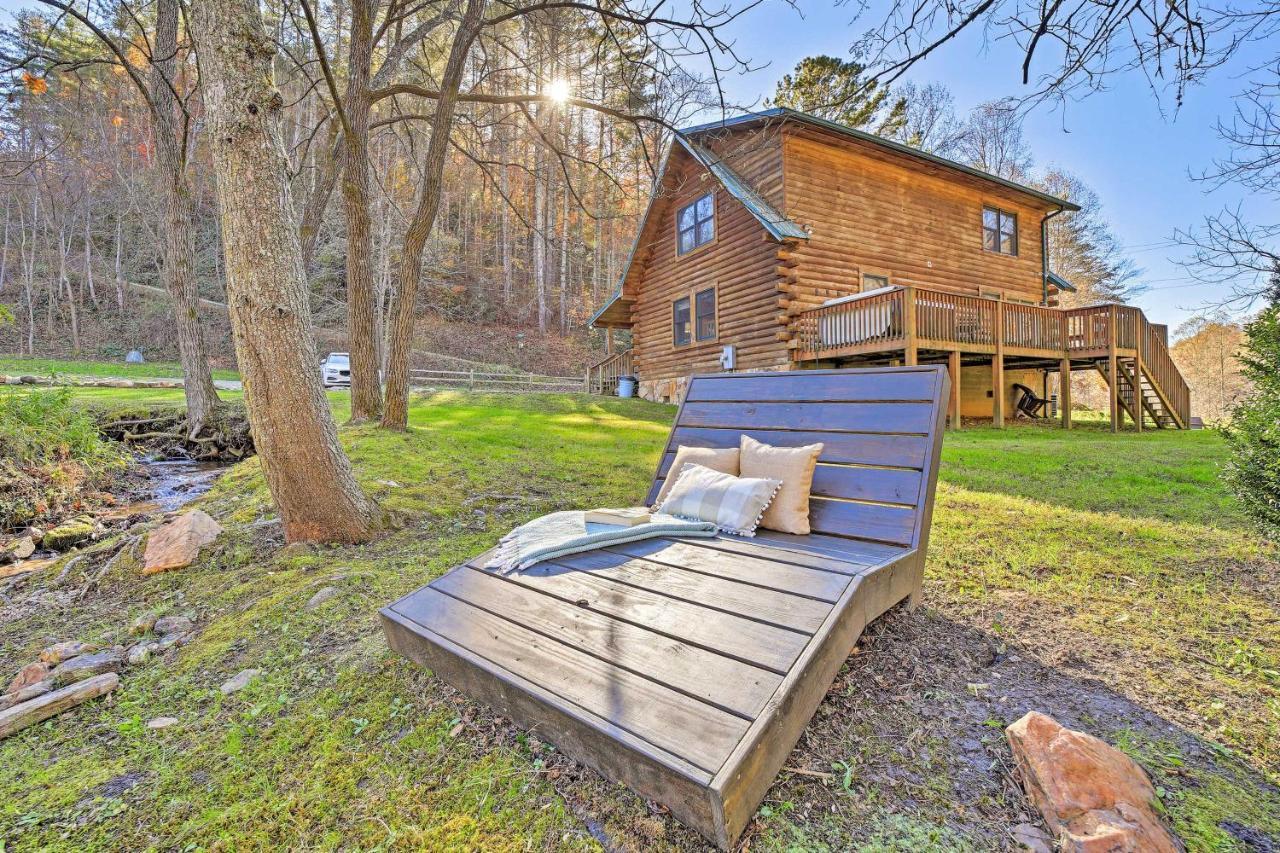 Creekside Bryson City Cabin With Private Hot Tub Ngoại thất bức ảnh
